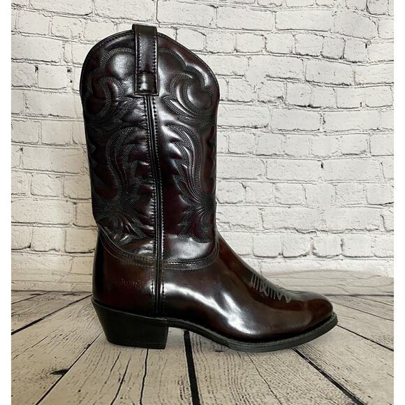 New Guide Gear Brown Leather Men's‎ Western Cowboy Boots As 10 EW - Picture 1 of 13